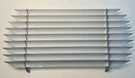 Vw Volkswagen Karmann Ghia Rear Window Venetian Blinds Fixed Slats White 56-74. Fixed Price $130.00.