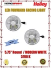 Holley Retrobright 5.75" Round Led Forward Facing Light Set Of 2 Modern White. Fixed Price $427.90.