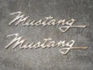 1968 Mustang Convertible Coupe Fastback Sprint Orig Fender Side Script Emblems. Fixed Price $99.00.