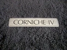 Rolls-royce Bentley Corniche Iv 1992-95 Chrome Boot Trunk Badge UB82356 Oem Nos. Fixed Price $350.00.