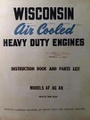 Wisconsin Af Ag Ah Engine Motor Tractor Owner & Parts Manual Lawn Garden. Fixed Price $48.99.