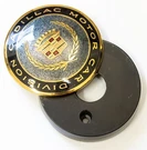 Cadillac Motor Car Division Emblem Trunk Key Hole Cover *gold* 20727379 20727378. Fixed Price $150.00.