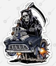 Ford Truck Magnet - Grim Reaper Classic Hot Race Odd Rods. Fixed Price $5.55.