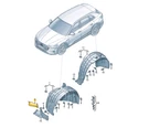 New Audi E-tron Sportback Gea Left Wheelhousing Brake Air Duct 4KE121733. Fixed Price $25.53.