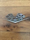 Corvette/chevy Oem Gm Front Fender Flags Emblem 3792000. Fixed Price $25.00.