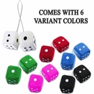 Zone Tech Car Hanging Mirror Fuzzy Dice Vintage All Color Options 3 Inch. Fixed Price $7.99.