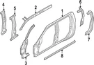 Genuine Nissan Body C-pillar Reinforcement G6514-9BUMB. Fixed Price $592.37.