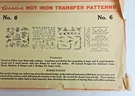 Walker's Hot Iron Transfer No. 6 - Scallop Ends, Floral 1930S. Fixed Price $14.67.
