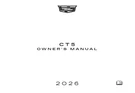 2026 Cadillac CT5 Owners Manual User Guide - Printed Hard Copy. Fixed Price $49.99.