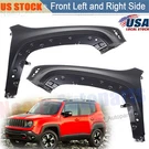 Front Fender Set For 2015-2022 2023 Jeep Renegade Primed With Molding Holes. Fixed Price $340.00.