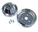 Groove Pulley Kit, Short Water Pump, Chrome Steel, Fits Chevy Sb 283 327 350. Fixed Price $63.95.