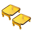 Yellow Light Covers, Akd Part 2PCS 3X3 Inch Square Led Pods. Fixed Price $15.86.