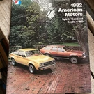 Vintage 1982 American Motors Amc Car Spirit, Concord, Eagle Lines Sales Brochure. Fixed Price $5.00.