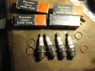 Firestone M-40 Cf Spark Plugs- Grey Marine Fireball Racing, & Lycoming Engine. Fixed Price $40.00.
