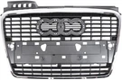 For 05-09 A4/A4 Quattro (w/o S-line Package) Front Grille Assembly Chrome & Gray. Fixed Price $178.95.