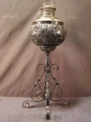 Rare Nb & Iw National Brass Iron Works Wrought Piano Oil Lamp Ornate Aesthetic. Fixed Price $207.17.
