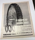 Vintage Yokohama Dirtbike Tire Classic Motorcycle Original Print AD#641. Fixed Price $7.00.