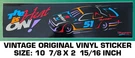 Burnham Racing The Heat Is On - Vintage Original Decal Sticker Nascar. Fixed Price $9.34.