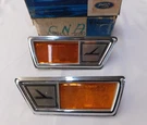 Nos Oem Ford 1968 1969 Falcon Fender Ornaments Reflectors Trim Pair Futura. Fixed Price $269.00.