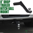 Topline 8" Drop Trailer Tow Hitch Loaded Ball Mount With 2" Receiver For Nissan. Fixed Price $53.00.