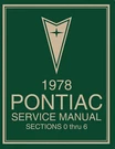 1978 Pontiac Service Manual (2-VOLUME Set). Fixed Price $79.26.