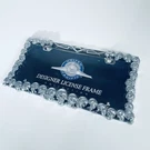 Chrome Diecast Metal License Plate Skull Frame United Pacific 50037 New. Fixed Price $14.99.