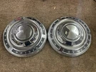 2 X Pontiac Dog Dish Hub Caps. Fixed Price $39.95.