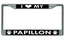 Heart My Papillon Dog Chrome License Plate Frame. Fixed Price $25.49.