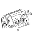 Genuine Mopar Front Door Wiring Right 68248654AC. Fixed Price $195.00.