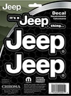 Chroma 9991 It's Jeep Thing Onz Decals 3PCS Sticker White Letters. Fixed Price $12.55.