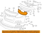 Gm Oem 14-16 Malibu Limited Bumper Components-air Deflector 22995190. Fixed Price $77.89.