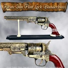 Western Cowboy Black Powder Outlaw Revolver Pistol Replica Gun W/ Stand. Fixed Price $39.98.