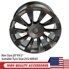 1188223-00-B For Tesla Model Y 20 X 9.5 Induction Remanufactured Black Wheel Rim. Fixed Price $186.16.
