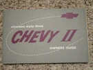 1963 Chevy Ii Factory Original Gm Owners Manual 2ND Edition Mint Part # 3793133. Fixed Price $39.99.