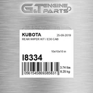 L8334 Rear Wiper Kit / E30 Cab Fits Kubota (surplus Open Box). Fixed Price $189.12.