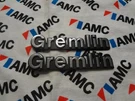 Nos Amc American Motors Gremlin 3 7/8" Chrome Emblems Plastic One Pair. Fixed Price $20.00.