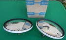 Pair Of Nos Delbar Hr 213 White Rolled-rim Convex Mirrors New With Box. Fixed Price $40.00.
