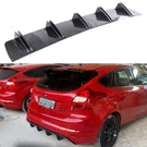 Carbon Fiber Style Rear Bumper Lip Diffuser Shark Fins Ford Focus. Fixed Price $48.04.