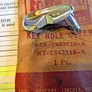 Nos Ford 1955 1956 Rh Key Hole Cover B5A 7343516-A. Fixed Price $30.00.
