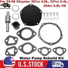 For 1955-1956 Chrysler With 301 331 354 V8 Engine Water Pump Rebuild Kit 1537947. Fixed Price $56.99.