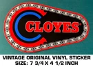 Cloyes Hi Performance Engine Parts Vintage Original Vinyl Decal Sticker - Racing. Fixed Price $8.68.