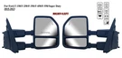 Pair Right+left Side Door Tow Mirror Power 15-21 Ford F-150 250 350 450 550. Fixed Price $235.99.