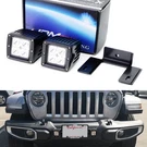 Universal Fit License Plate Frame Mount 3-INCH Led Pod Fog Driving Light Kit. Fixed Price $57.09.
