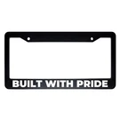 Built With Pride Jdm Black Abs Bold Text Standard 2 Hole License Plate Frame. Fixed Price $16.19.