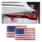 Dickno 2PCS American Flag 3D Metal Decal, Aluminum Alloy Car Emblem Red. Fixed Price $10.18.