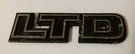 Vintage Ford Ltd Emblem Badge Chrome & Black Metal Oem Pt #E3DB-5442550 Aa DC2. Fixed Price $6.99.