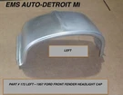 1957 Fird Car Front Fender Headlight Cap. Left # 172L. Ems Auto. Fixed Price $185.00.
