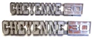 (2) 1971-1972 Chevrolet Cheyenne 30 Truck Fender Emblems Gm 3994684 Oem. Fixed Price $145.00.