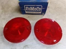 Taillight Lenses, Round Style, Pair, 1957/67 Ford Truck, Nos. Fixed Price $49.00.