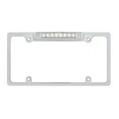 Upi Chrome License Plate Frame With Back-up Light White Led/clear Lens 50187. Fixed Price $52.99.